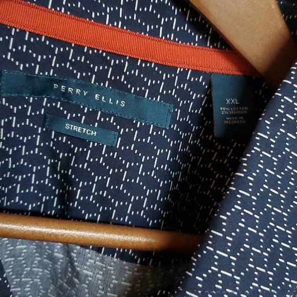 Perry Ellis strech xxl dress shirt - Picture 2 of 3